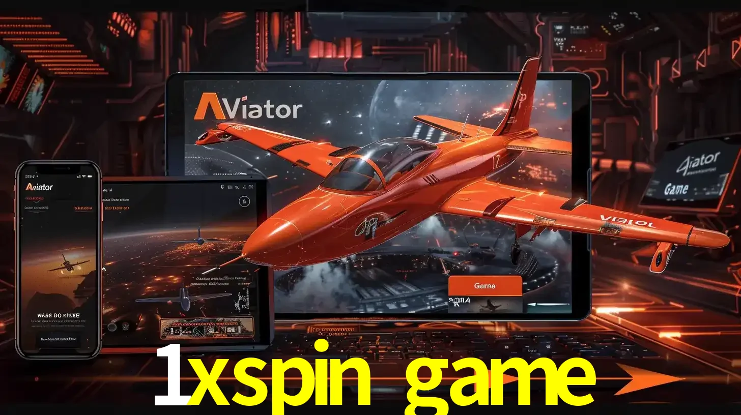 Apresentação tecnológica do jogo Aviator com um avião saindo da tela de um tablet, demonstrando a experiência imersiva em múltiplos dispositivos no 1xspin game.